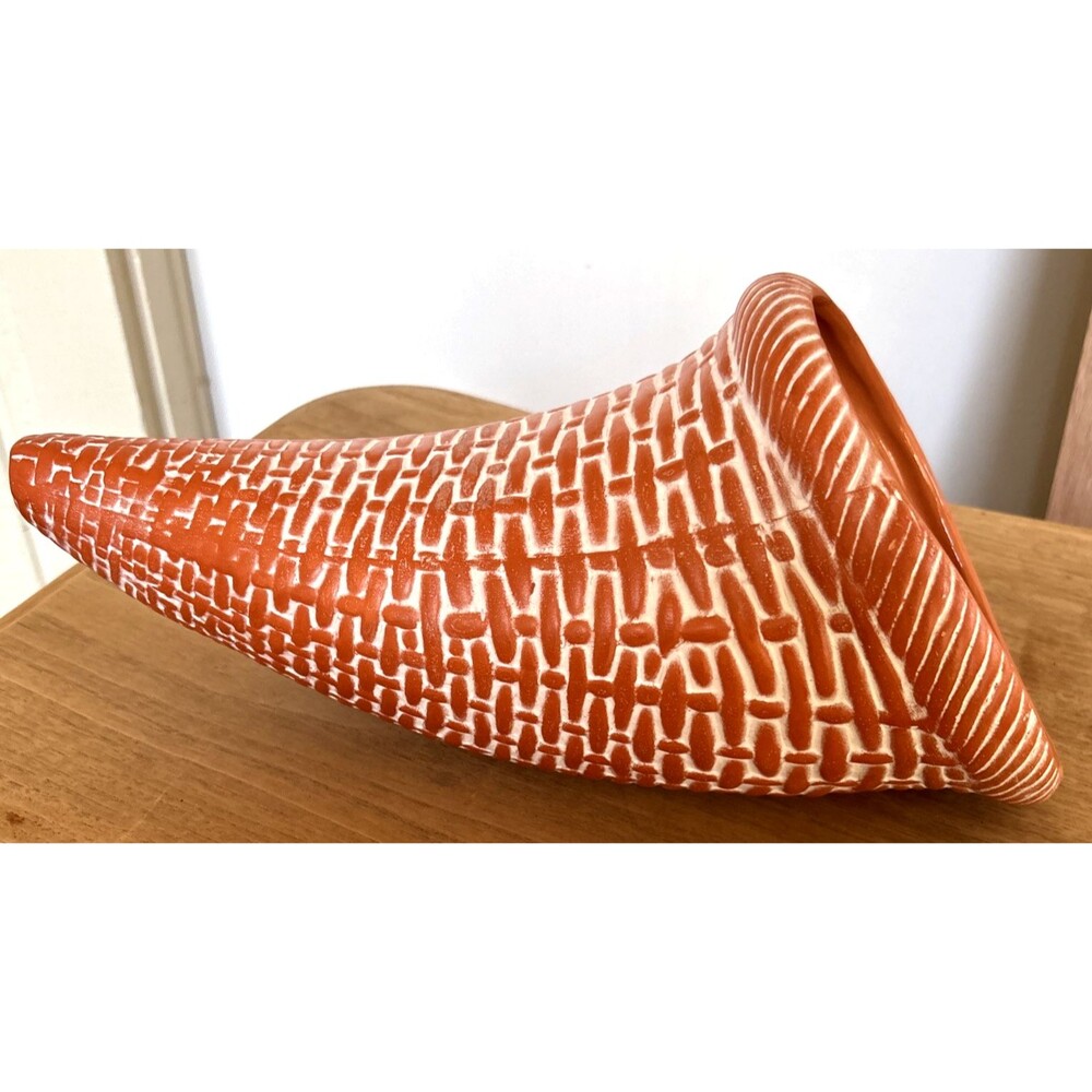 Cornucopia Horn Of Plenty Planter Centerpiece Terra Cotta Thanksgiving